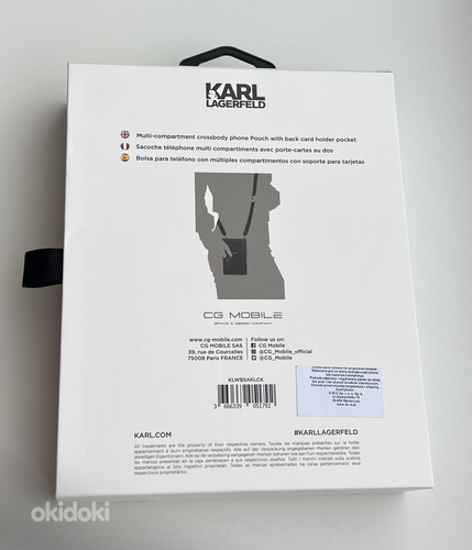Karl Lagerfeld Handbag Universal Phone Pouch Black (фото #2)