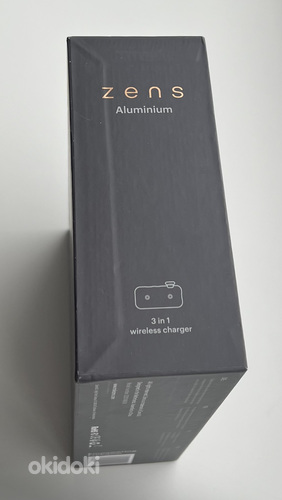 ZENS Aluminium 3 in 1 Wireless Charger , Black (фото #3)