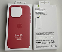 Apple iPhone 15 Pro Silicone Case with Magsafe , Guava