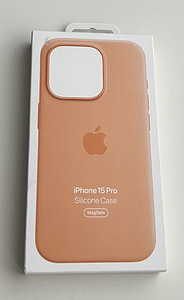 Apple iPhone 15 Pro Silicone Case , Orange Sorbet