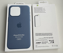 Apple iPhone 15 Pro Max Silicone Case , Winter Blue