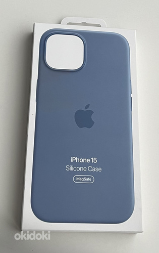 Apple iPhone 15 Silicone Case with Magsafe , Winter Blue (foto #1)