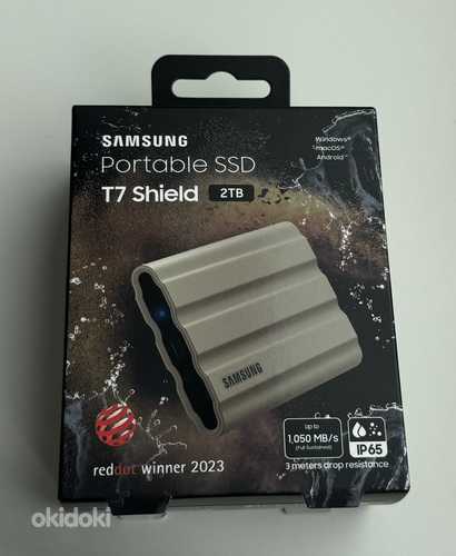 Samsung T7 Shield 2 TB , USB-C 3.2 , Beige (foto #1)