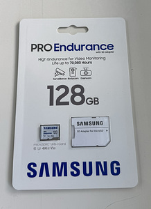 Samsung PRO Endurance microSDXC + SD adapter 128 GB , White (1 foto / 2)