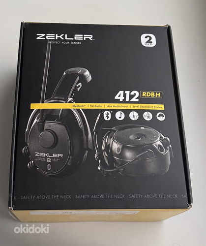 Zekler 412RDBH Helmet-Mounted Bluetooth Radio Hearing Protec
