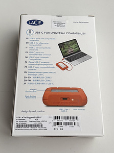 LaCie Rugged USB-C 4TB , Orange (2 foto / 5)