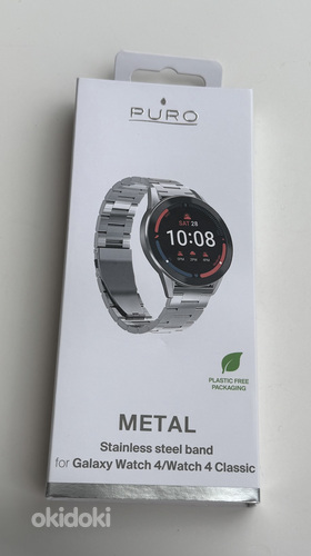Samsung Galaxy Watch 4/5/5 Pro Stainless Steel Band Silver