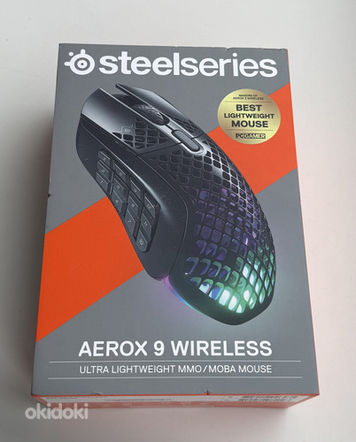 SteelSeries Aerox 9 Wireless Optical Mouse , Black