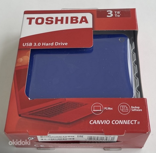 Toshiba Canvio Connect II 3TB USB 3.0 , Blue