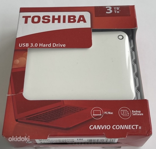 Toshiba Canvio Connect II 3TB USB 3.0 , White