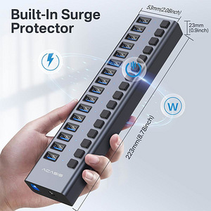 Acasis 16 Ports USB 3.1 Hub with Individual On/Off Switches (3 foto / 9)