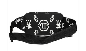 Philipp Plein Nylon Fenny Pack Iconic Plein Black / White (3 foto / 6)
