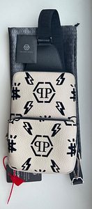 Philipp Plein Cross Body Monogram Beige / Black (5 foto / 6)