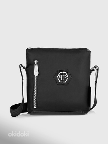 PHILIPP PLEIN NYLON CROSS BODY HEXAGON