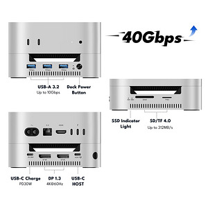 Acasis 40Gbps Mac mini M4 Dock & Dual-Bay SSD Enclosure (2 foto / 8)