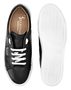 Billionaire Leather Lo-Top Sneakers , Black (3 foto / 5)
