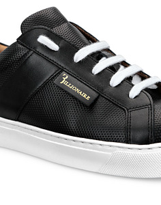 Billionaire Leather Lo-Top Sneakers , Black (4 foto / 5)
