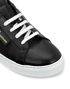 Billionaire Leather Lo-Top Sneakers , Black (5 foto / 5)