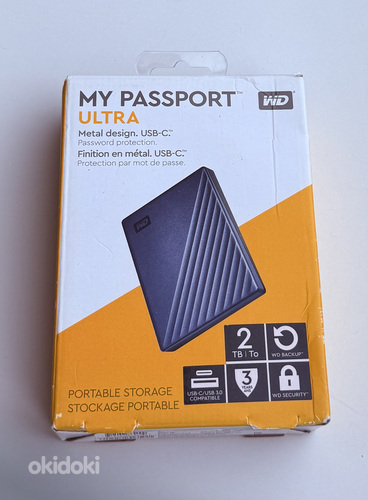Western Digital WD My Passport Ultra 2TB USB-C , Blue