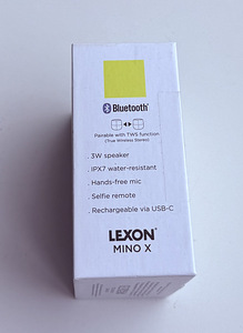 Lexon Mino X Floating Bluetooth speaker Yellow / Black (4 фото из 10)