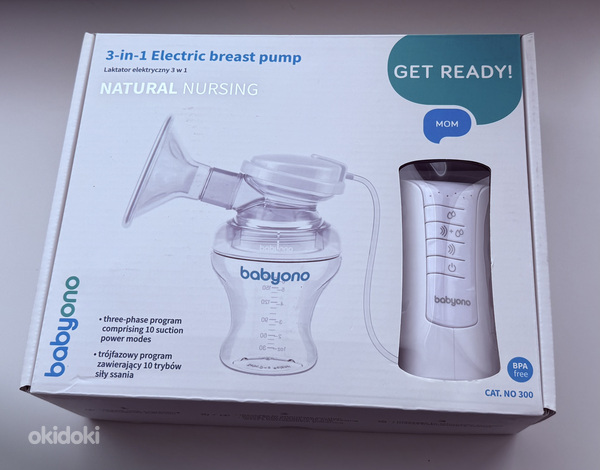 BabyOno Natural Nursing 3-in-1 Electric Breast Pump