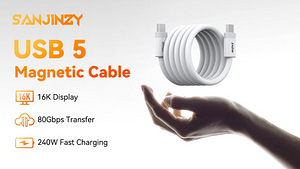 SANJINZY Gen2 240W Magnetic USB 5 Cable (1.0 m) (1 foto / 5)