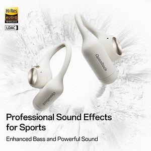 OpenRock S2 Open-Ear Air Conduction Sport Earbuds , White (2 фото из 10)