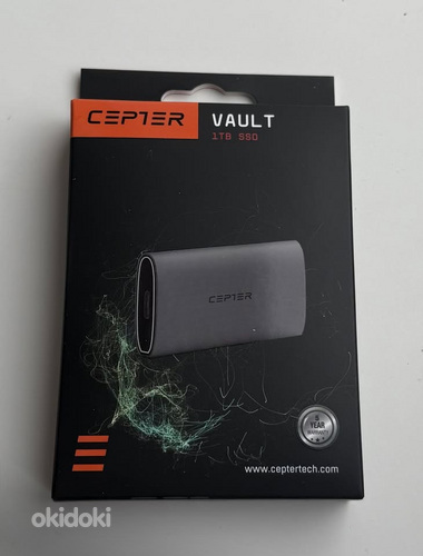 Cepter Vault 1 TB External SSD Storage , Black