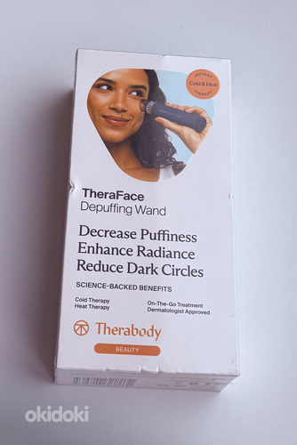 Therabody Theraface Depuffing Wand Massager Face ,Blue/White
