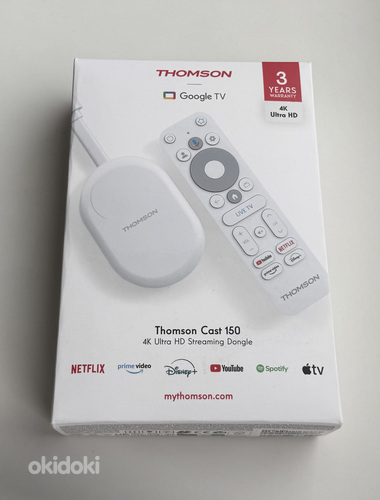 Thomson Google TV Go Cast 150 4K , White