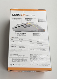 Glorious Model O3 Wireless Gaming Mouse , White (2 foto / 5)