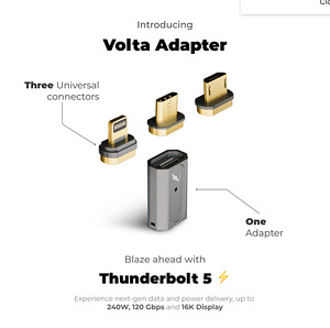 Volta Thunderbolt 5 3in1 240W Magnetic Adapter (1 foto / 5)