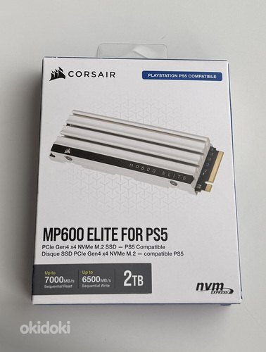Corsair MP600 Elite SSD PS5, 2 TB, M.2, PCIe 4x4