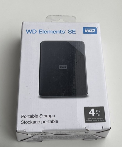 Western Digital Elements Portable SE 4TB , Black