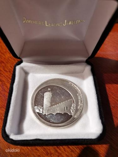 Серебряная монета башня длинный Герман 1154 г. (фото #1)