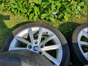 Продам оригинал диски Skoda 17' 300€ - 4шт + резина 205/50R (1 foto / 7)