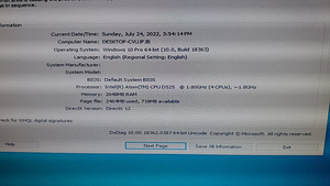 Lauaarvuti Intel Atom 1,8 ghz 4 cpu (2 foto / 2)