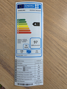 Müüa Samsung 43" 4K Smart TV (UE43NU7192) (2 foto / 3)