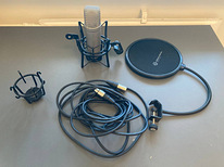 Microphone Rode nt-1, kaabel, popfilter ja statiiv