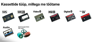 VHS, Mini-DV, Hi8, 8mm digiteerimine Tallinnas (2 foto / 2)