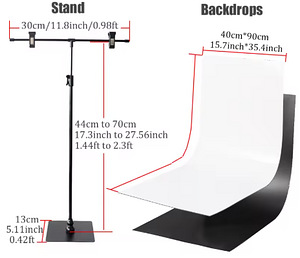 Vahetus müük T-kujuline taustatoe 30 cm koos 40 cm (1 foto / 1)