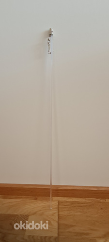 Läbipaistvad pulgad kardinate küljele liigutamiseks, 70 cm (foto #1)