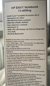 HP ENVY Notebook 13-d000ng (3 foto / 3)
