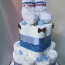 Синий подгузник торт (фото #2)