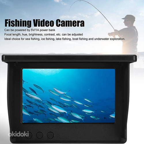 Эхолот с ЖК-дисплеем 4,3 дюйма, подводная камера для рыбалки (фото #2)