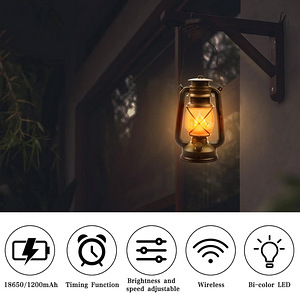 LED Vintage Laternad 2tk akutoitega + pult (3 foto / 7)