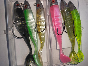 SILIKONLANDID JIGIPEAGA 6 TK. 26 g ja 10tk, 8cm, 14g (6 foto / 10)