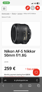 Nikon D5100 peegelkaamera komplekt (2 foto / 3)