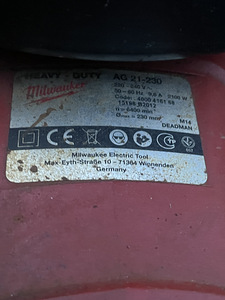 Milwaukee AG 21-230 (2 foto / 4)