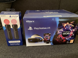 Продам PlayStation VR + 2 пульта (1 фото из 2)